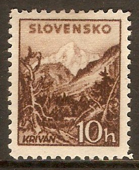 Slovakia 1939 10h Brown. SG41.