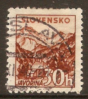 Slovakia 1939 30h Brown. SG44.