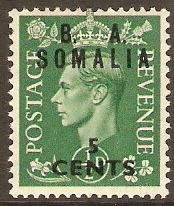 Somalia 1950 5c on d Pale green. SGS21.
