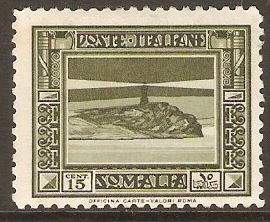 Italian Somaliland 1932 15c Olive-green. SG164.