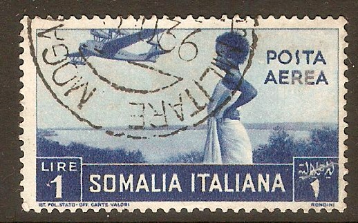 Italian Somaliland 1936 1l Bright blue. SG227.
