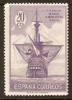 Spain 1930 20c Violet. SG600.