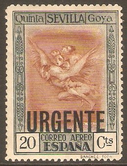 Spain 1930 20c Express Letter. SGE583.