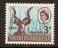 Southern Rhodesia 1964 3d Greater Kudu. SG95.
