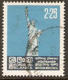 Sri Lanka 1976 2r.25 Bicentenary American Revolution. SG632.