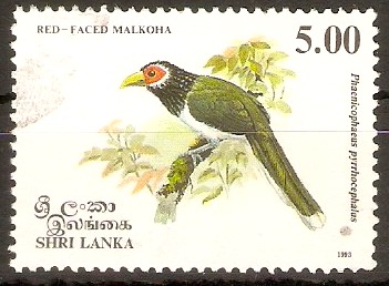 Sri Lanka 1993 5r Birds (4th. Series). SG1244. Red-faced malkoha