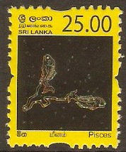Sri Lanka 2007 25r Constellations series - Pisces. SG1906.