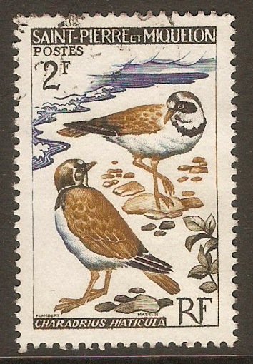 St Pierre et Miquelon 1963 2f Birds series. SG424.