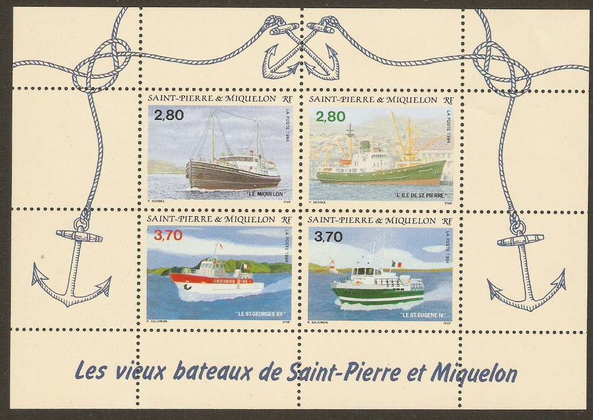 St. Pierre et Miquelon 1994 Ships Set. SG716-SG719. - Click Image to Close
