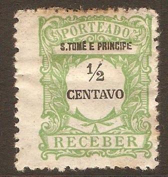 St.Thomas and Prince 1921 c Yellow-green - Postage Due. SGD313.
