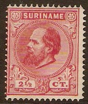 Surinam 1873 2c Carmine. SG1.