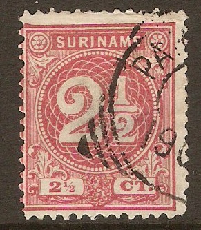 Surinam 1890 2c Carmine. SG46.