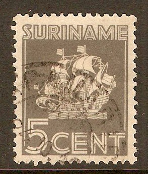 Surinam 1936 5c Grey. SG243.