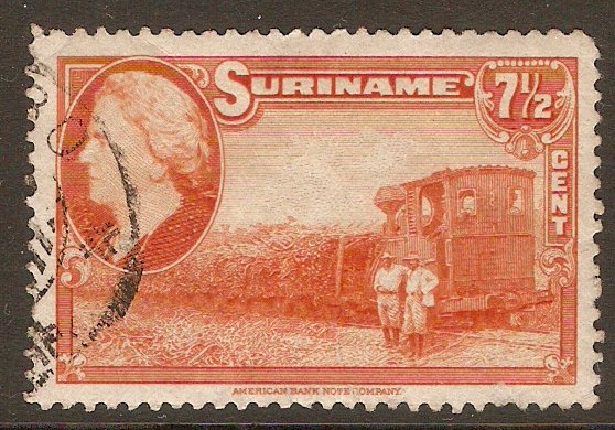 Surinam 1945 7c Orange. SG321.