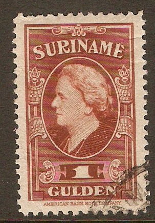 Surinam 1945 1g Red-brown. SG332.