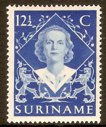 Surinam 1948 12c Ultramarine - Accession series. SG375.