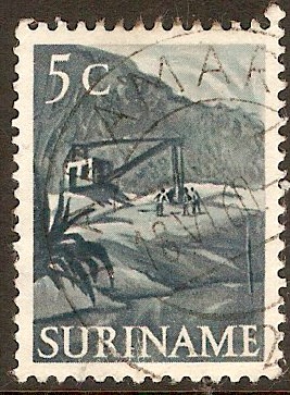 Surinam 1953 5c Bluish slate. SG409.