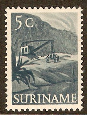 Surinam 1953 5c Bluish slate. SG409.