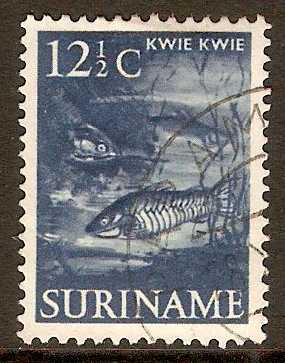 Surinam 1953 12c Deep blue. SG413.