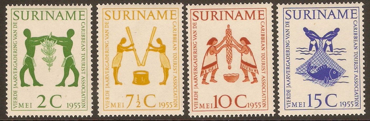 Surinam 1955 Caibbean Tourism set. SG430-SG433.