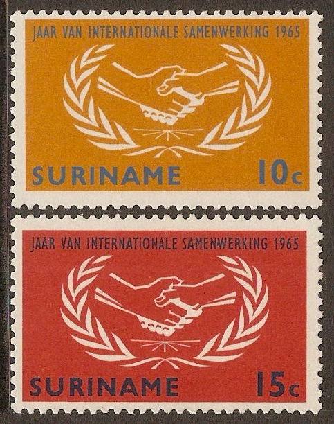 Surinam 1965 Int. Cooperation Year set. SG549-SG550.
