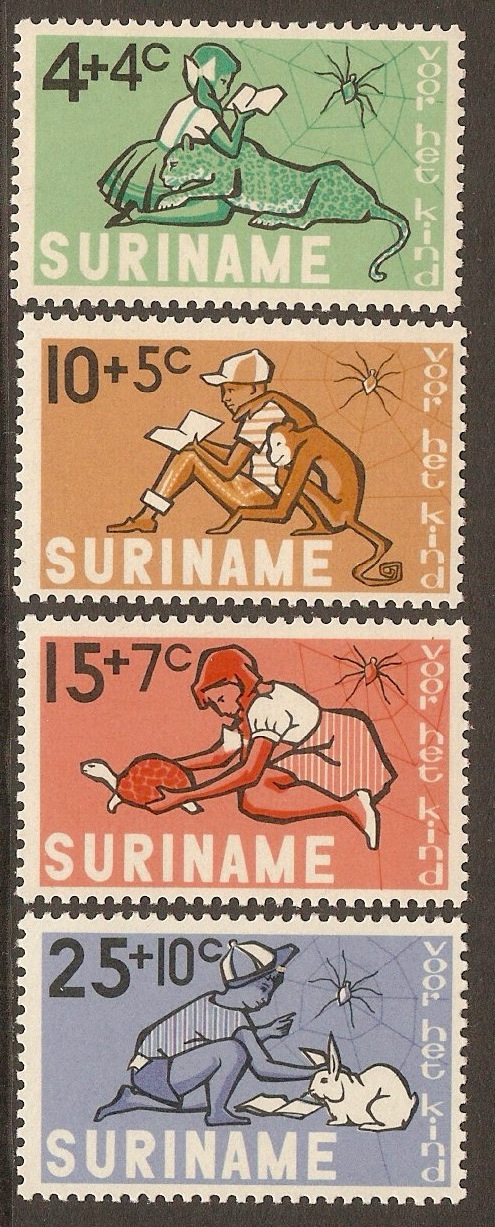 Surinam 1965 Child Welfare set. SG567-SG570.