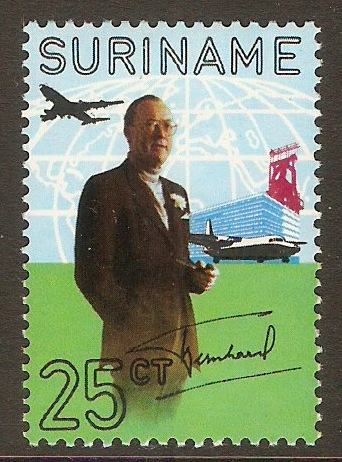 Surinam 1971 Prince Bernhard's Birthday stamp. SG700.