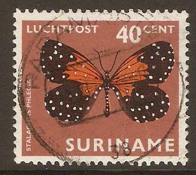 Surinam 1972 40c Moths and Butterflies series. SG725.