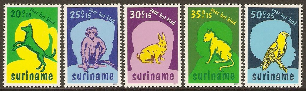 Surinam 1977 Child Welfare set. SG895-SG899.