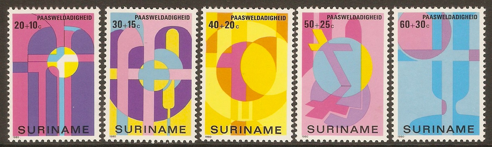 Surinam 1980 Easter Charity set. SG990-SG994.
