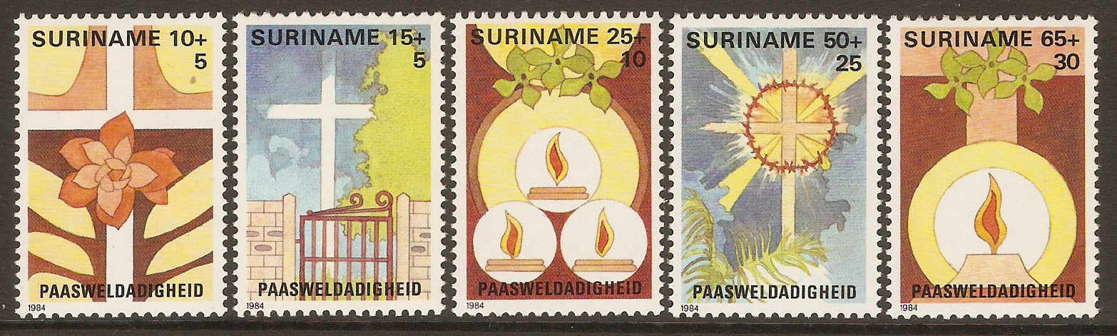 Surinam 1984 Easter set. SG1173-SG1177.