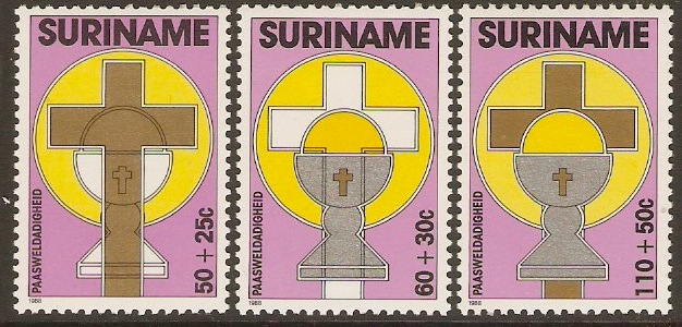 Surinam 1988 Easter set. SG1371-SG1373.