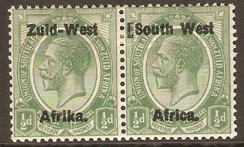 South West Africa 1923 d Green. SG1.
