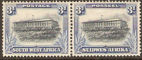 South West Africa 1931 3d Grey-blue and blue. SG77.