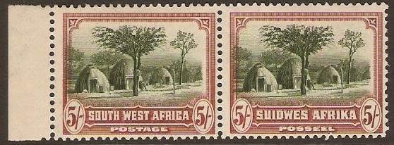 South West Africa 1931 5s Sage-brown and red-brown. SG83.