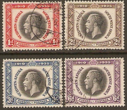 South West Africa 1935 Silver Jubilee Set. SG88-SG91.