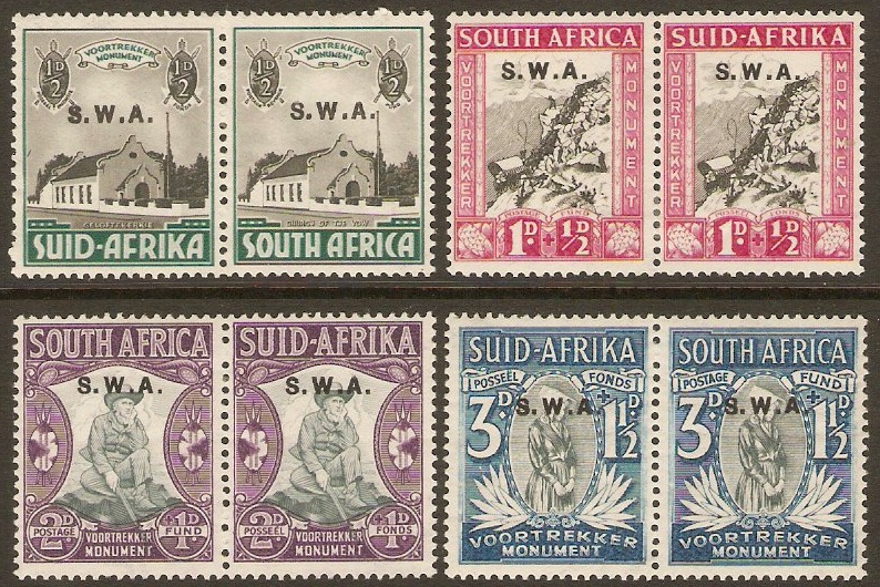South West Africa 1935 Voortrekker Monument Set. SG92-SG95.