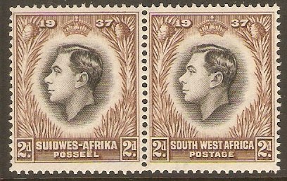 South West Africa 1937 2d Coronation Series. SG100.