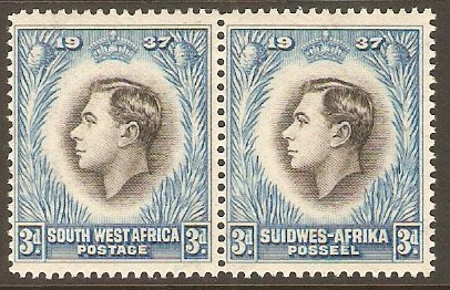 South West Africa 1937 3d Coronation Series. SG101.