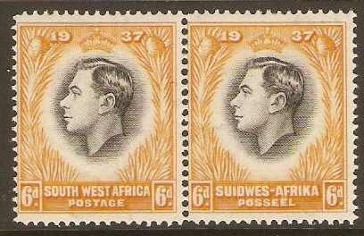 South West Africa 1937 6d Coronation Series. SG103.