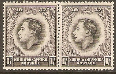 South West Africa 1937 1s Coronation Series. SG104.