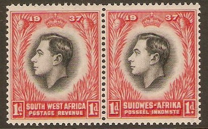 South West Africa 1937 1d Coronation Series. SG98.
