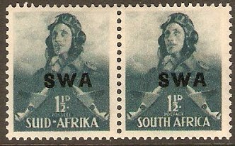 South West Africa 1941 1d Myrtle-green. SG116.