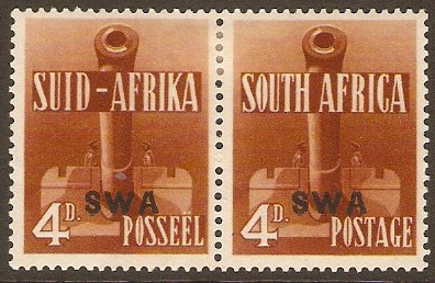 South West Africa 1941 4d Orange-brown. SG118.