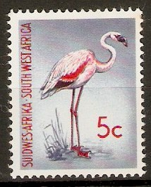 South West Africa 1961 5c Greater Flamingo. SG178.