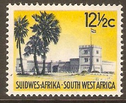 South West Africa 1961 12c Indigo and lemon. SG181.