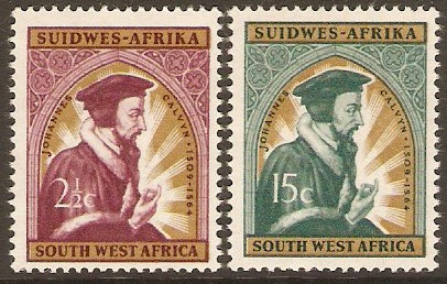South West Africa 1964 Calvin Commemoration Set. SG196-SG197.