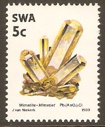 South West Africa 1989 5c Minerals Series. SG521.