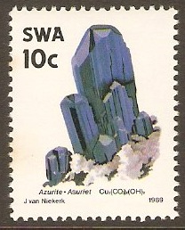 South West Africa 1989 10c Minerals Series. SG523.
