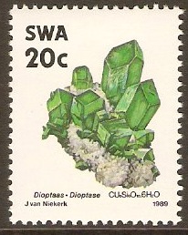 South West Africa 1989 20c Minerals Series. SG525.